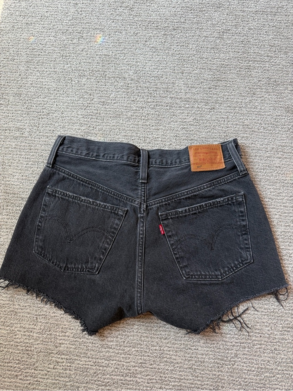Levi's 501 Black High-Waist Shorts